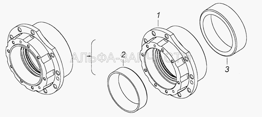 6520-2402048 Стакан подшипников  